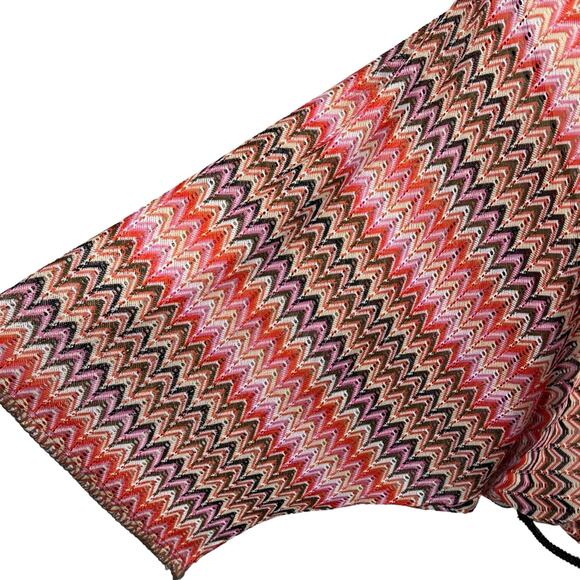 Sanctuary X-Small Poncho Top Oversized Dolman 3/4 Sleeve Semi-Sheer Tasseled - Picture 4 of 12